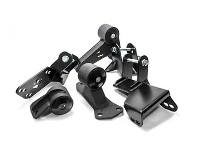 Innovative Mounts 96-00 Civic K-Series Black Steel Mounts 85A Bushings EG/DC - 90051-85A