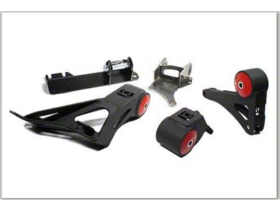 Innovative Mounts 90-93 Integra K-Series Black Steel Mounts 85A Bushings