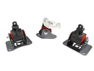 Innovative Mounts 04-08 Acura TL J-Series Black Steel Mounts 95A Bushings - 10750-95A
