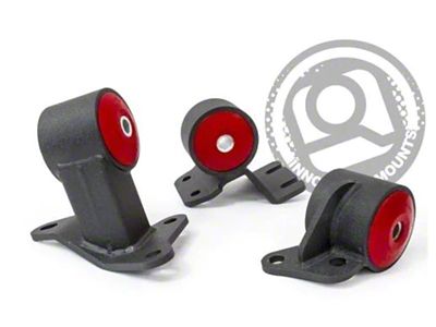Innovative Mounts 90-93 Integra B-Series Black Steel Mounts 95A Bushings - 19350-95A