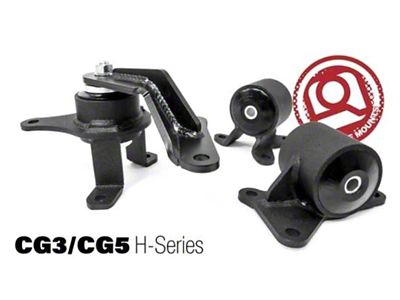 Innovative Mounts 98-02 Accord H-Series Black Steel Mounts 95A Bushings - 20252-95A