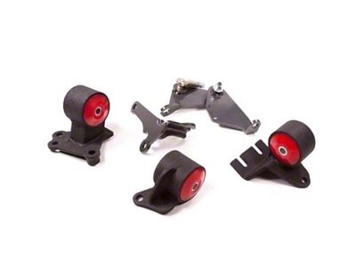 Innovative Mounts 90-93 Integra B-Series Black Steel Mounts 95A Bushings Cable - 49350-95A