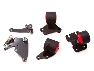 Innovative Mounts 90-93 Integra B-Series Black Steel Mounts 95A Bushings Cable - 49351-95A