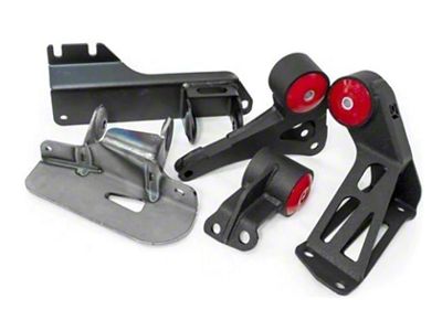 Innovative Mounts 88-91 Civic K-Series Black Steel Mounts 95A Bushings - 99150-95A
