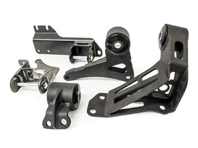 Innovative Mounts 90-93 Integra K-Series Black Steel Mounts 95A Bushings