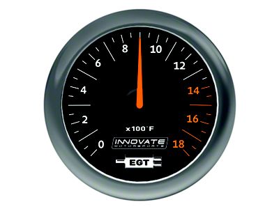 Innovate Motorsports MTX Analog Exhaust Gas Temperature Gauge Kit - Black - 3865
