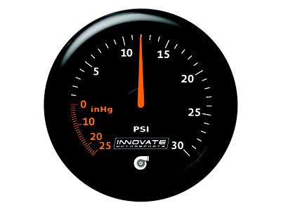 Innovate Motorsports MTX Analog 30 PSI Vacuum/Boost Gauge Kit - Black - 3908
