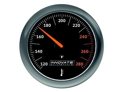 Innovate Motorsports MTX Analog Oil/Water Temp Gauge Kit - Black Dial - 3861