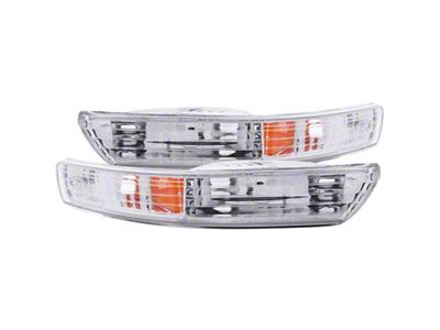 Anzo USA 1998-2001 Acura Integra Euro Parking Lights Chrome w/ Amber - 511021