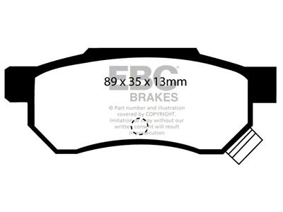 EBC Brakes Greenstuff Brake Pad Sets Rears Only - DP2642/2