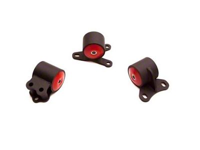 Innovative Mounts B-Series Black Steel Mounts 95A Bushings Auto (94-01 Integra)