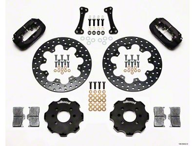 Wilwood Forged Dynalite Front Drag Kit Drilled Rotor Integra/Civic w/Fac.262mm - 140-8442-D