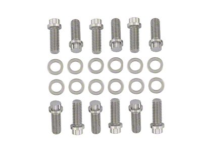 Mr. Gasket Intake Bolt Kit; 12 Point Head; 3/8 in.-16 x 1 in.; w/Washers; 12 pc.; - 5003