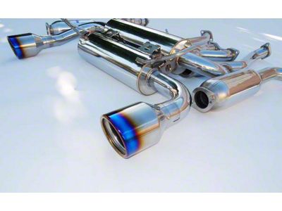 Invidia 02-08 Nissan 350z Gemini Rolled Titanium Tip Cat-back Exhaust - HS02N3ZGID