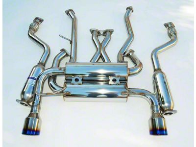 Invidia 03-05 Infiniti FX35/45 Gemini Rolled Titanium Tip Cat-back Exhaust - HS03IFXGID