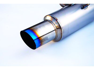 Invidia 08-14 WRX/STi 4 Door 80mm Single Outlet Full Titanium - HS08SW4TRG