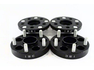 ISC 5x114 Hub Centric Wheel Spacers 15mm Black Pair