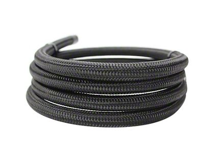 ISR Performance 8AN Braided Black Nylon Hose - Per Foot - IS-8AN-BLK