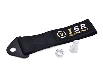 ISR Performance Universal Racing Tow Strap - Black - IS-TS-BK