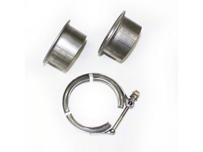 JBA 2.5in Stainless Steel V-Band Clamp & Flanges - VB25