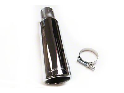 JBA 2.5in x 3.5in x 15in Polished Chrome Tip - 12-08215