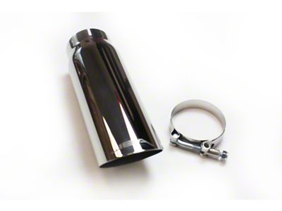JBA 2.5in x 3in x 9in Polished Chrome Tip - 12-08209