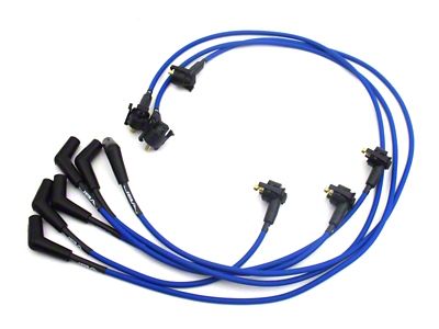 JBA 99-00 Ford Mustang 3.8L Ignition Wires - Blue - W06189