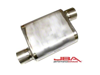 JBA Universal Chambered Style 304SS Muffler 11x9.75x4 3in Inlet Diameter - 40-301100