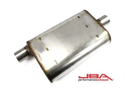 JBA Universal Chambered Style 304SS Muffler 13x9.75x4 2.5in Inlet Diameter - 40-251301