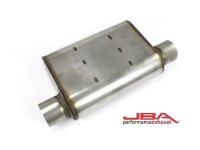 JBA Universal Chambered Style 304SS Muffler 13x9.75x4in 3in In/Out Dia - 40-301301