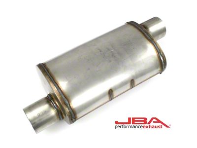 JBA Universal Chambered Style 304SS Muffler 14x8x5 3in Inlet Diameter - 40-301400