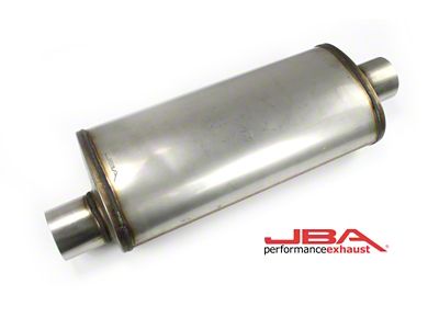 JBA Universal Chambered Style 304SS Muffler 18x8x5 3in Inlet Diameter - 40-301800
