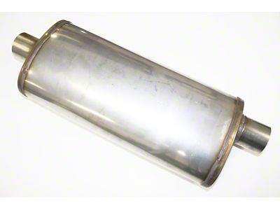 JBA Universal Straight-Through Style 304SS Muffler 18x8x5 2.5in Inlet Diameter - 40-251800