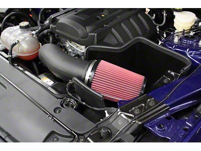 JLT 15-19 Ford Mustang 2.3L EcoBoost Black Textured Cold Air - CAI-FME-15