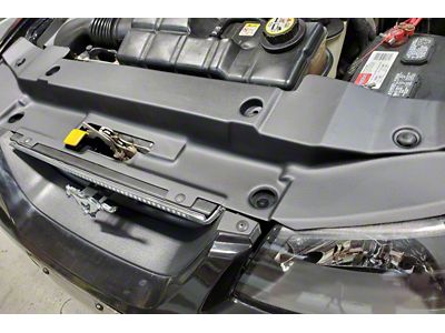 JLT 99-04 Ford Mustang Black Textured Radiator Support Cover - RSC-FM9904-2