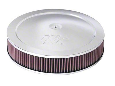 K&N 14in Red Custom Air Cleaner Assembly - 5.125in ID - 60-1280