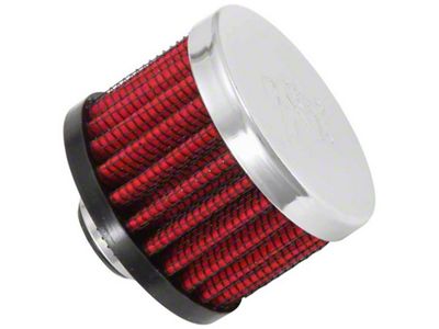 K&N Clamp On Rubber Base Crankcase Vent Filter 0.375in Flange - 62-1320