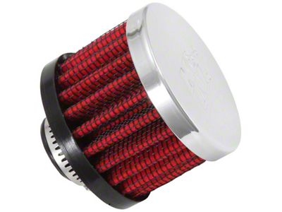 K&N Clamp On Rubber Base Crankcase Vent Filter 0.5in Flange - 62-1330