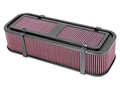 K&N Custom Racing Assembly 19in x 4.75in Carbon Fiber Air - 100-8576