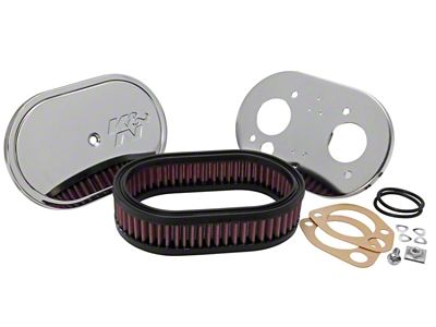 K&N Custom Racing Assembly Oval Red - 1.75in Filer Height - 56-1270