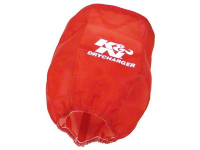 K&N Drycharger Air Filter Wrap Red 6in Base ID x - RX-4730DR