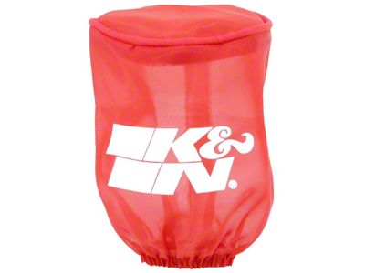 K&N Drycharger Air Filter Wrap - Round Straight - Red - RU-1280DR