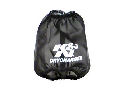 K&N Drycharger Round Tapered Air Filter Wrap - Black 5.125in - RC-4160DK