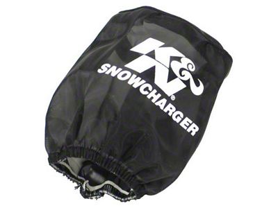 K&N Filter Wrap Drycharger Oval Tapered Black - 3.75in Base - SN-2530PK