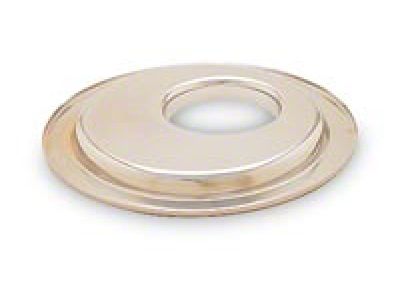 K&N Metal Base Plate 14in OD 5-1/8in Flange Chrome Finish - 85-3540