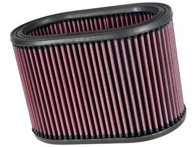 K&N Oval Air Filter - 8-7/8in L 5-1/4in W 6in - E-3491