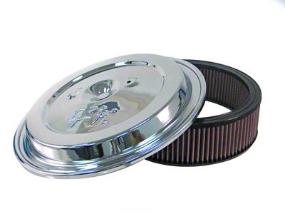 K&N Replacement Air Filter w/ Chrome Top - W/E-1500 - CE-1502