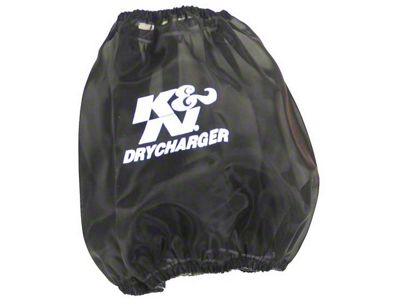K&N Round Tapered Air Filter Wrap Black 7.5in Base ID - RF-1048DK