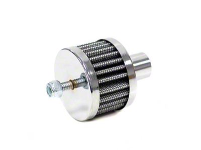 K&N Steel Base Chrome Top Crankcase Vent Filter 3/4in OD - 62-1120