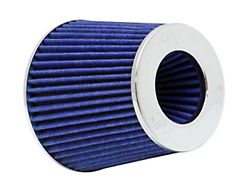 K&N Universal Air Filter Chrome Round Tapered Blue - 4in - RG-1001BL